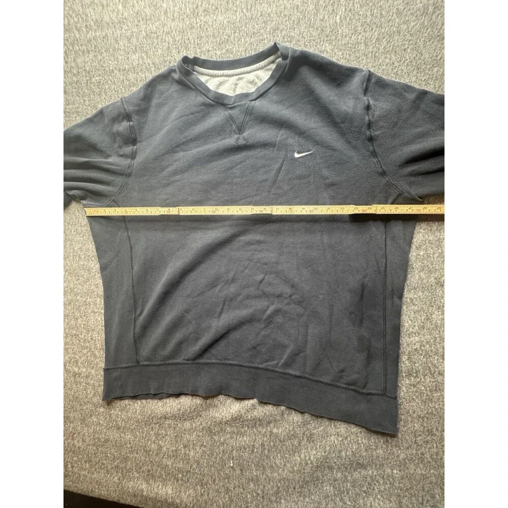 Vintage Nike Crewneck Pullover Sweatshirt Men's XXL Swoosh Black